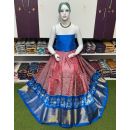 PSRGFSLG5Y11SZDC12- Free Size Ikat Silk Lehenga