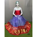 PSRGFSLG5Y11SZDC21- Free Size Ikat Silk Lehenga