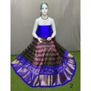 PSRGFSLG5Y11SZDC22- Free Size Ikat Silk Lehenga