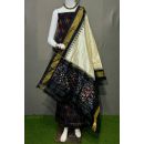 PSRGSDST5Y12FFCD50- Ikat Silk dupatta with Ikat sico top
