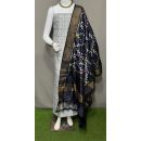 PSRGSDST5Y12FFCD57- Ikat Silk dupatta with Ikat sico top
