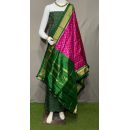 PSRGSDST5Y12FFCD58- Ikat Silk dupatta with Ikat sico top