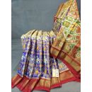 PGMRIDSS5Y21NTCD02- Full tissue Ikat silk saree