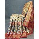 PGMRIDSS5Y21NTCD04- Full tissue Ikat silk saree