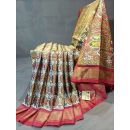 PGMRIDSS5Y21NTCD11- Full tissue Ikat silk saree