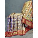 PGMRIDSS5Y21NTCD12- Full tissue Ikat silk saree