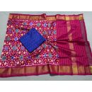 PSSISDST5N05FSDC10- Ikat Silk dupatta with Ikat sico top