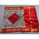 PSSISDST5N05FSDC17- Ikat Silk dupatta with Ikat sico top