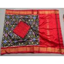 PSSISDST5Y21FSDC37- Ikat Silk dupatta with Ikat sico top