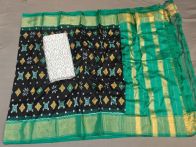 PGMRSDST5A06FSDD09- Ikat Silk dupatta with Ikat sico top