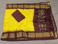 PGMRSDST5A06FSDD14- Ikat Silk dupatta with Ikat sico top