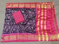 PGMRSDST5A06FSDD15- Ikat Silk dupatta with Ikat sico top