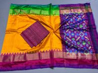 PSSISDST5A08FSDC07- Ikat Silk dupatta with Ikat sico top