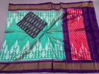 PSSISDST5A08FSDC08- Ikat Silk dupatta with Ikat sico top