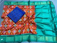 PSSISDST5A08FSDC13- Ikat Silk dupatta with Ikat sico top