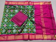 PSSISDST5A08FSDC19- Ikat Silk dupatta with Ikat sico top