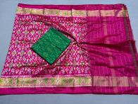 PSSISDST5A08FSDC23- Ikat Silk dupatta with Ikat sico top