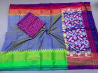 PSSISDST5A08FSDC31- Ikat Silk dupatta with Ikat sico top