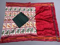 PSSISDST5A09FNDC07- Ikat Silk dupatta with Ikat sico top