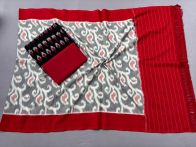 PSSIC3PS5Y02IZSC09- Double ikat cotton salwar set
