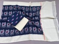 PSSIC3PS5Y02IZSC36- Double ikat cotton salwar set