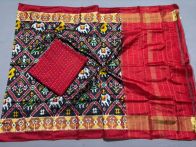 PSSISDST5Y02FNCD01- Ikat Silk dupatta with Ikat sico top