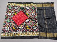 PSSISDST5Y02FNCD10- Ikat Silk dupatta with Ikat sico top