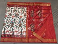 PGMRIDSS5Y02ZDCD14- Ikat silk saree