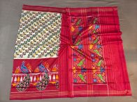 PGMRIDSS5Y02ZDCD20- Ikat silk saree