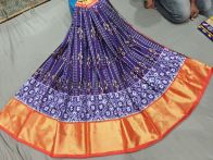 PGMRFSLG5Y18SZCD20- Free Size Ikat Silk Lehenga