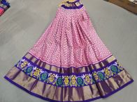 PGMRFSLG5Y18SZCD24- Free Size Ikat Silk Lehenga