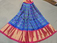 PGMRFSLG5Y18SZCD33- Free Size Ikat Silk Lehenga