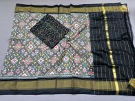 PSSISDST5Y21FSDC04- Ikat Silk dupatta with Ikat sico top