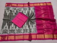 PSSISDST5N05FSDC09- Ikat Silk dupatta with Ikat sico top