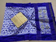 PSSISDST5N05FSDC12- Ikat Silk dupatta with Ikat sico top