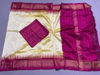PSSISDST5N05FSDC27- Ikat Silk dupatta with Ikat sico top