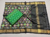PSSISDST5Y21FSDC22- Ikat Silk dupatta with Ikat sico top