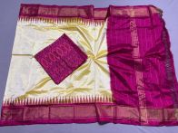 PSSISDST5Y21FSDC24- Ikat Silk dupatta with Ikat sico top
