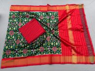PSSISDST5Y21FSDC42- Ikat Silk dupatta with Ikat sico top