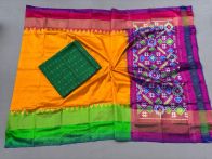 PSSISDST5Y21FSDC45- Ikat Silk dupatta with Ikat sico top