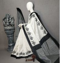 PALUIDSS5A06NCDC07- Ikat silk saree