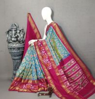 PALUIDSS5A06NCDC25- Ikat silk saree