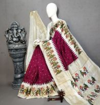 PALUIDSS5A09NSCD05- Ikat silk saree
