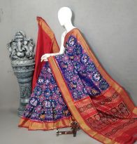 PALUIDSS5A09NSCD16- Ikat silk saree