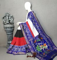 PALUIDSS5Y20NSCD01- Ikat silk saree
