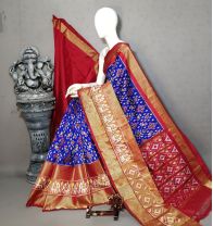 PALUIDSS5A06NCDC06- Ikat silk saree