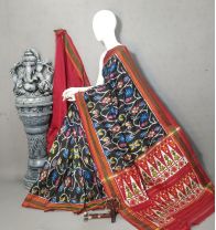 PALUIDSS5Y02ISDC04- Ikat silk saree