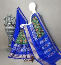 PALUIDSS5A06NCDC15- Ikat silk saree