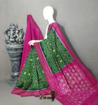 PALUIDSS5A07BSCC27- Ikat silk saree