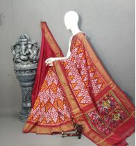 PALUIDSS5A07BSCC13- Ikat silk saree